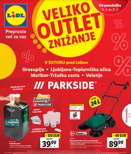 Lidl katalog Parkside outlet znižanje