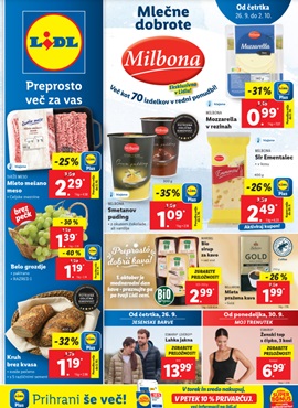 Lidl katalog živila do 2.10.