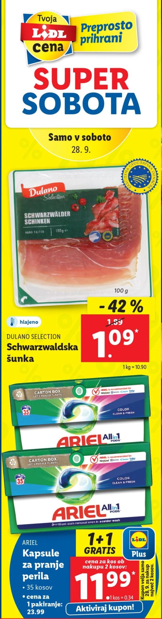 Lidl sobota akcija