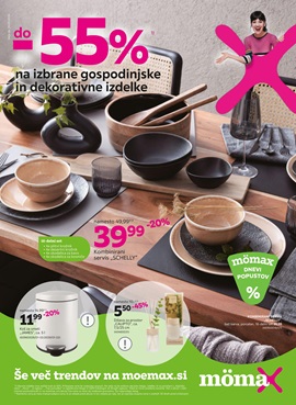 Momax katalog Do -55% na izbrane gospodinjske in dekorativne izdelke