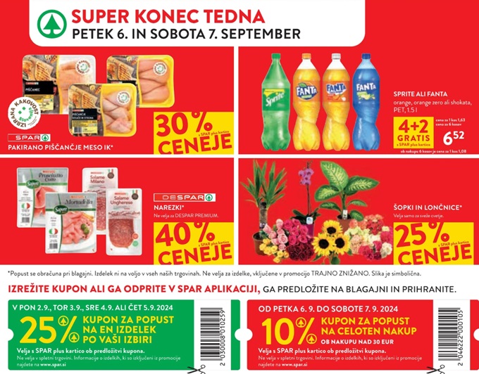 Spar in Interspar vikend akcija do 7.9.