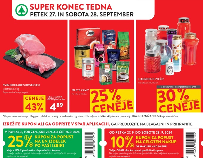 Spar in Interspar vikend akcija do 28.9.