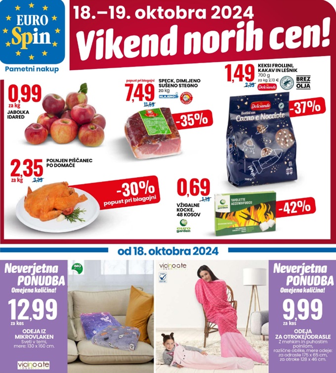 Eurospin vikend norih cen do 19.10.