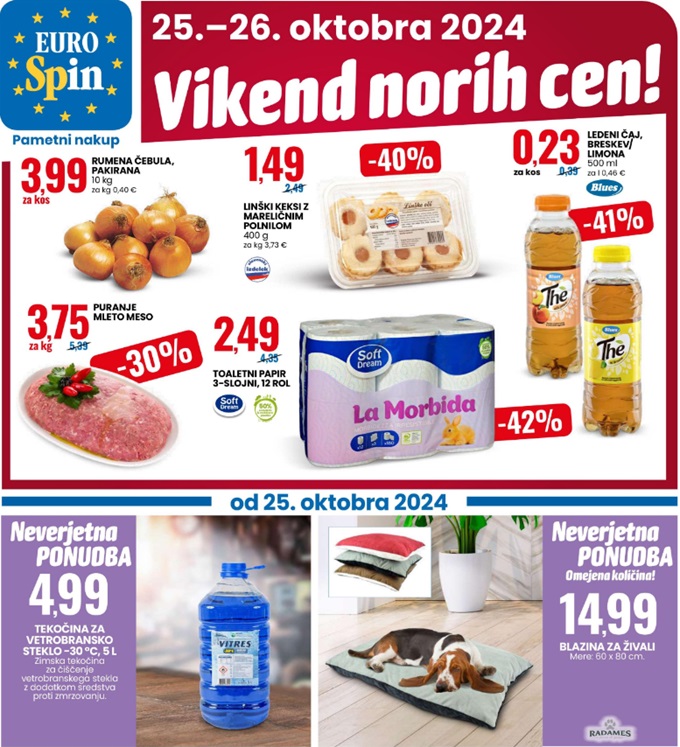 Eurospin vikend norih cen