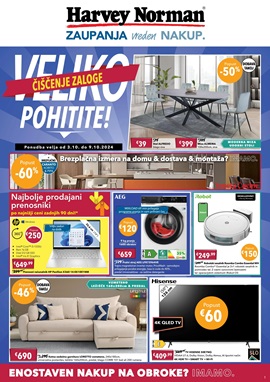 Harvey Norman katalog Veliko čiščenje zaloge