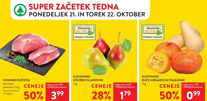 Spar in Interspar akcija za začetek tedna