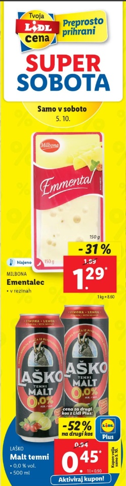 Lidl sobota akcija