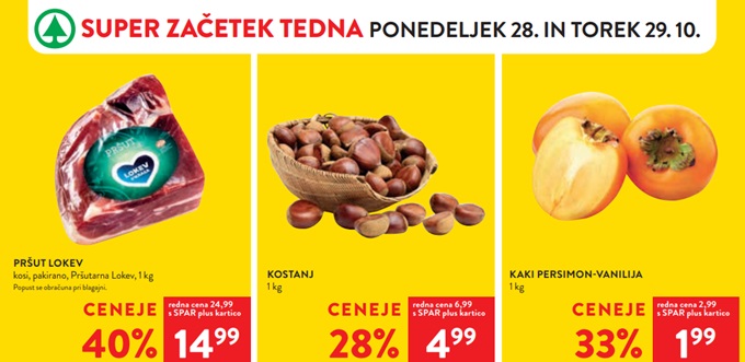 Spar in Interspar akcija za začetek tedna