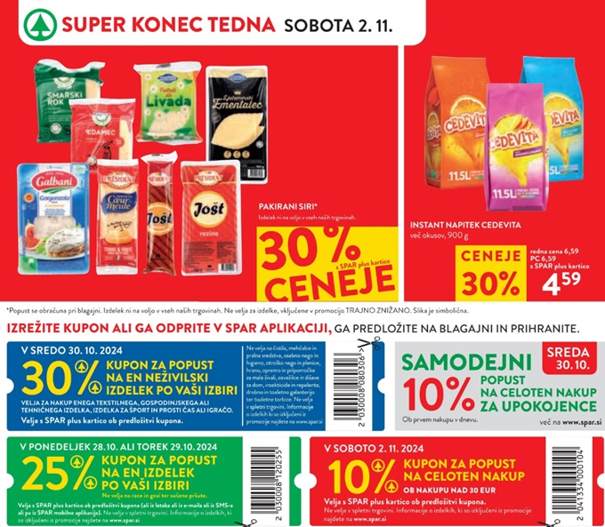 Spar in Interspar vikend akcija 2.11.