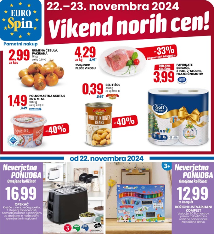 Eurospin vikend norih cen do 23.11.