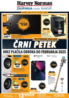 Harvey Norman katalog Črni petek tehnika do 20.11.