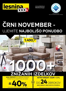 Lesnina katalog Črni November ujemite najboljšo ponudbo