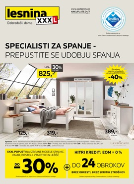 Lesnina katalog Specialisti za spanje do 23.11.