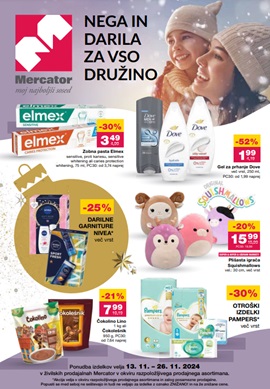 Mercator katalog Nega in darila za vso družino do 26.11.