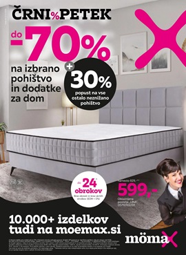 Momax katalog Črni petek od -30% do -70% na izbrano pohištvo