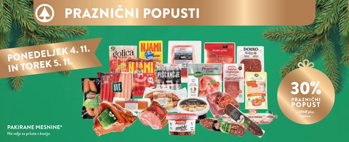 Spar in Interspar akcija za začetek tedna do 5.11.