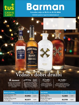 Tuš katalog Barman do 31.12.