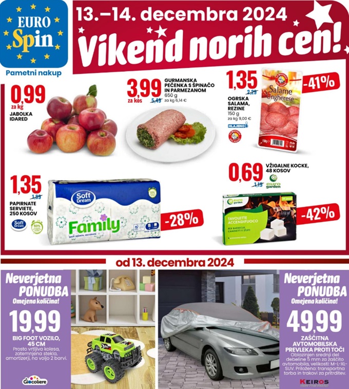 Eurospin vikend norih cen do 14.12.