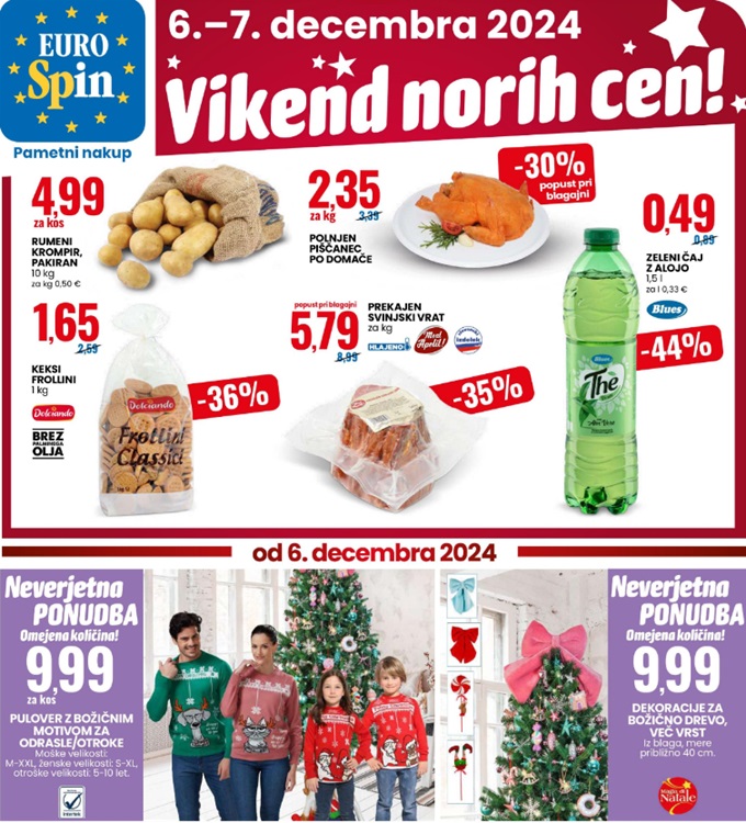 Eurospin vikend norih cen do 7.12.