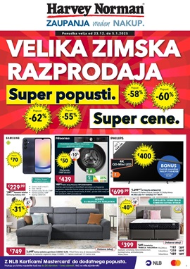 Harvey Norman katalog Velika zimska razprodaja