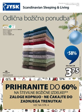 JYSK katalog Odlična božična ponudba do 31.12.