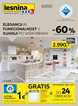 Lesnina katalog Eleganca in funkcionalnost v kuhinji