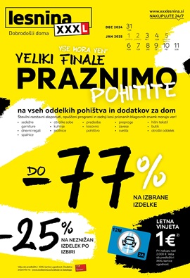 Lesnina katalog Praznimo do -77%