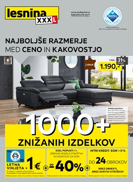 Lesnina katalog Najboljše razmerje med ceno in kakovostjo