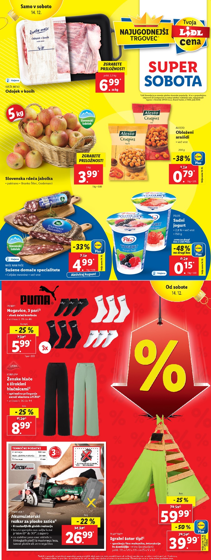 Lidl super sobota 14.12.