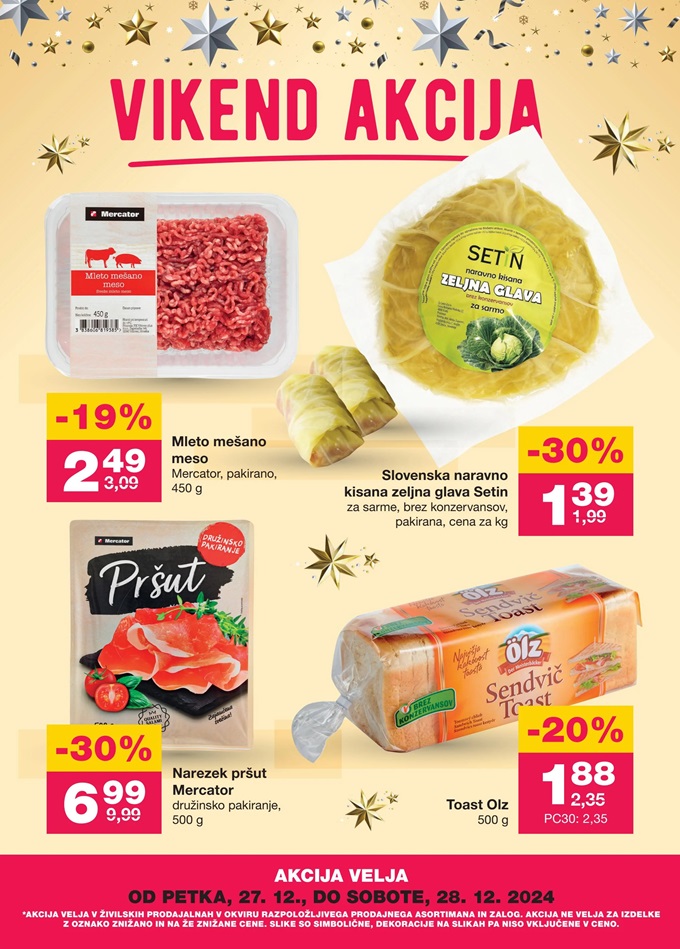 Mercator vikend akcija do 28.12.