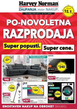 Harvey Norman katalog Novoletna razprodaja