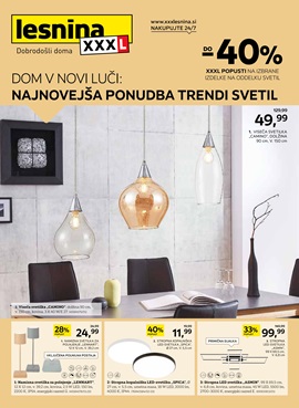 Lesnina katalog Najnovejša ponudba trendi svetil