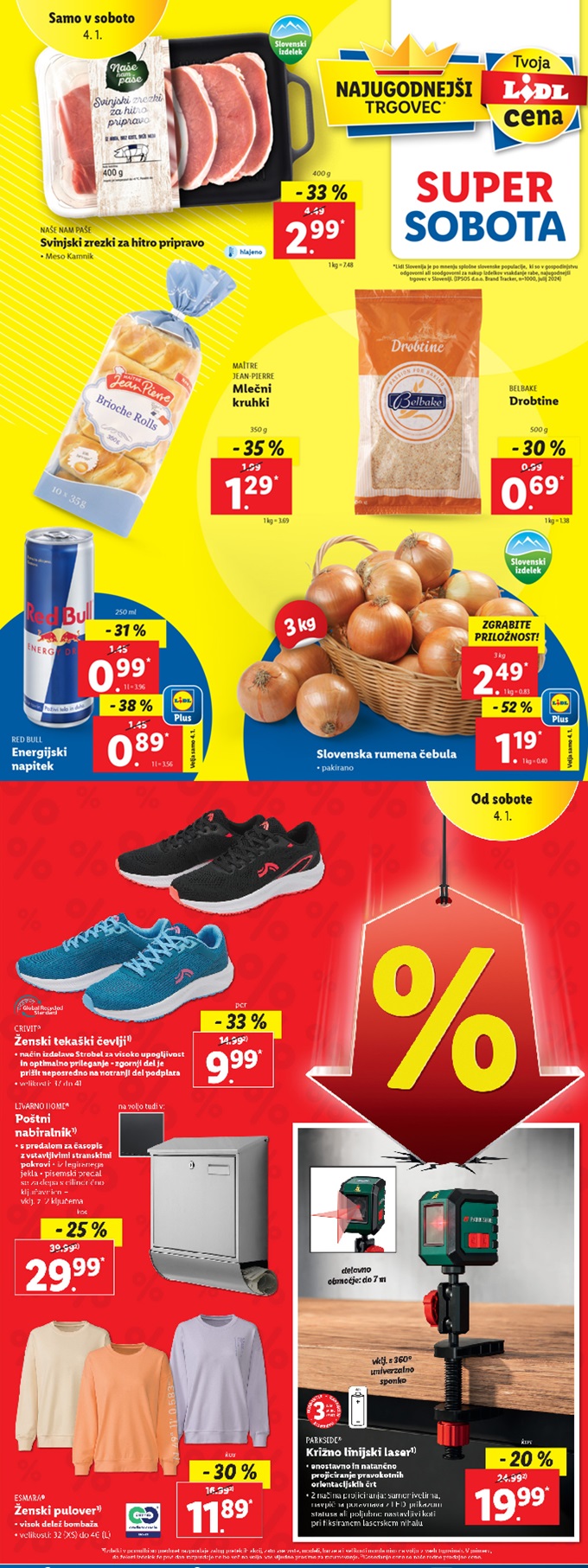 Lidl super sobota 4.1.