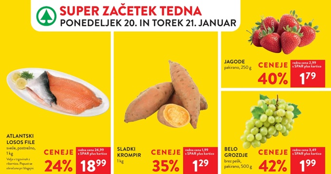 Spar in Interspar akcija za začetek tedna do 21.1.