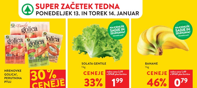 Spar in Interspar akcija za začetek tedna