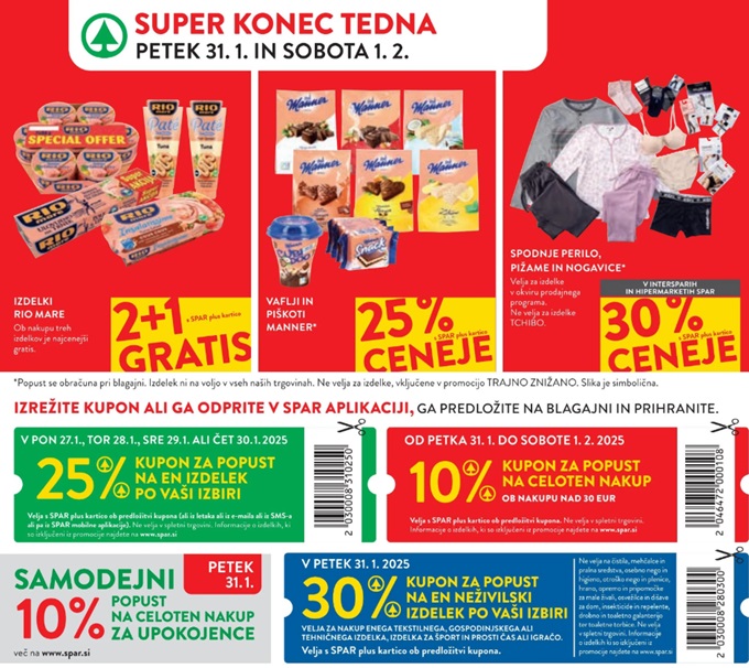 Spar in Interspar vikend akcija do 1.2.