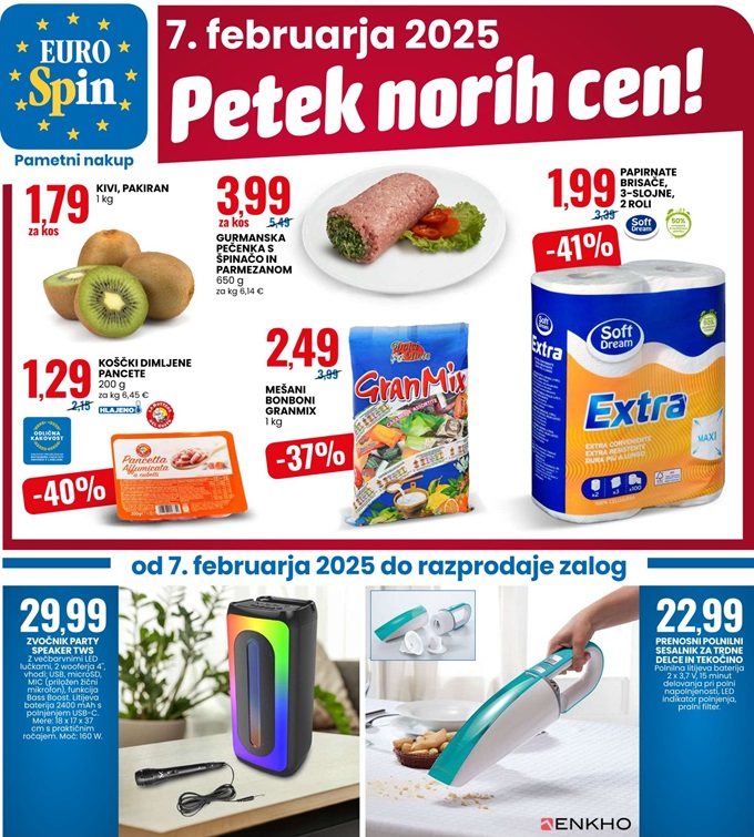 Eurospin petek norih cen 7.2.