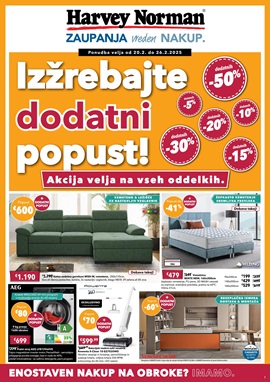 Harvey Norman katalog Izžrebajte dodatni popust