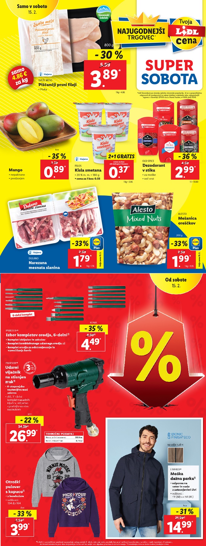 Lidl super sobota 15.2.