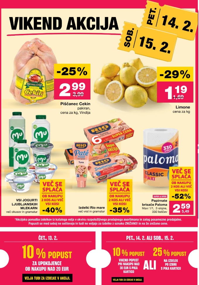 Mercator vikend akcija do 15.2.