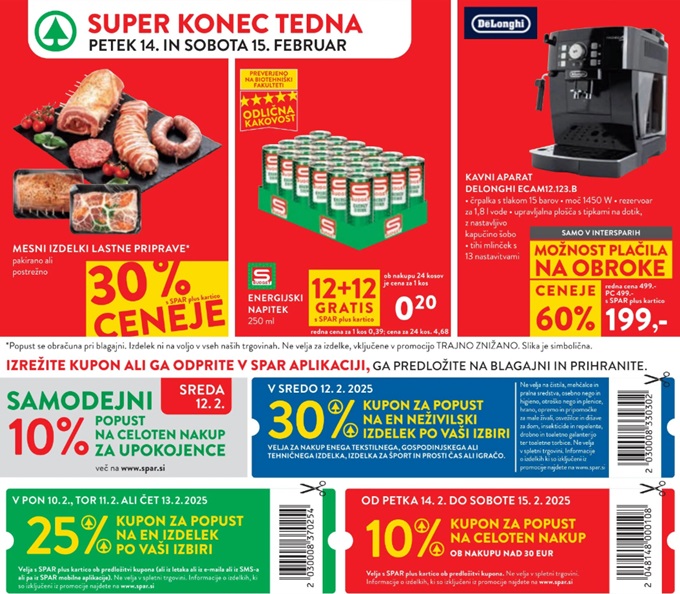 Spar in Interspar vikend akcija do 15.2.