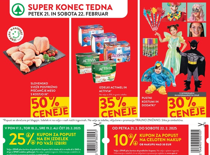 Spar in Interspar vikend akcija do 22.2.