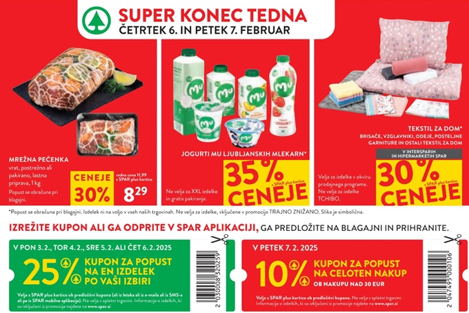 Spar in Interspar vikend akcija do 7.2.