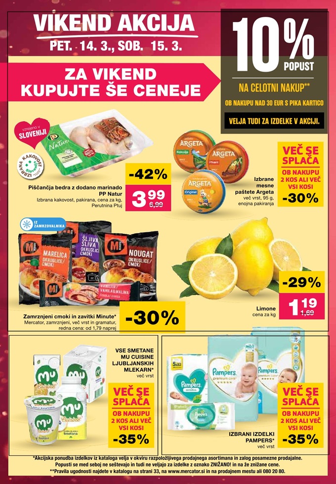 Mercator vikend akcija do 15.3.