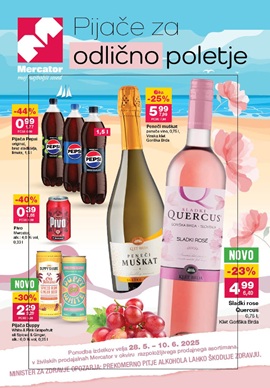 Mercator katalog  Pijače za odlično poletje
