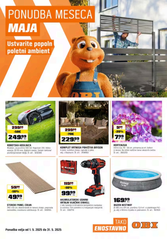 OBI katalog maj 2025