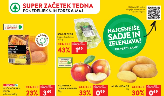Spar in Interspar akcija za začetek tedna do 6.5.