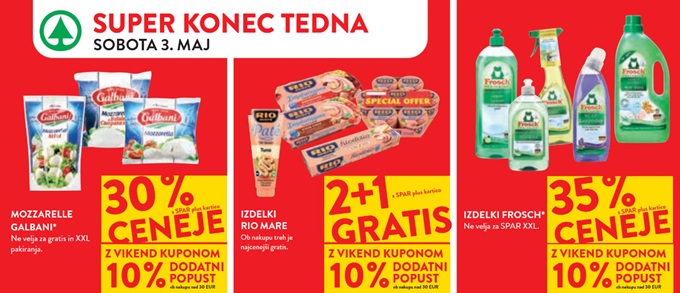 Spar in Interspar vikend akcija