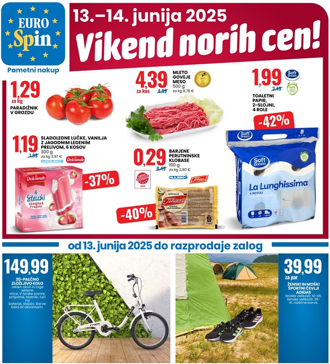 Eurospin vikend norih cen do 14.6.