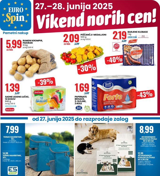 Eurospin vikend norih cen